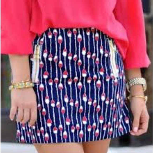 Lilly Pulitzer “Oh Buoy Swim Lanes” Mini Skirt. - Picture 1 of 10